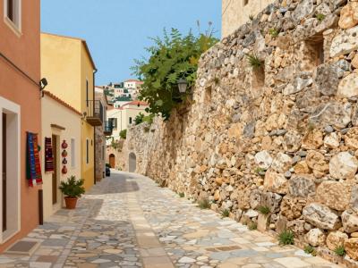 AI-generated illustration of Erice Superiore (Medieval Town)
