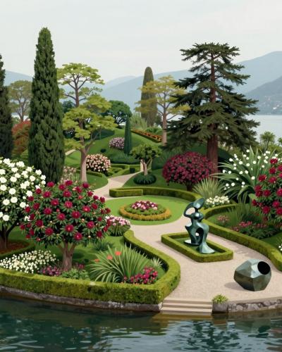 AI-generated illustration of Giardini Botanici André Heller