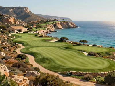 AI-generated illustration of Golf Club Costa Smeralda