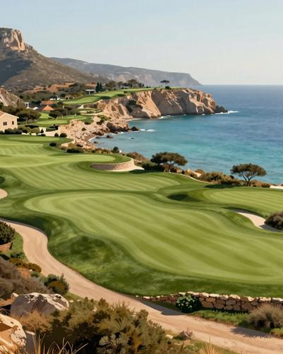 AI-generated illustration of Golf Club Costa Smeralda
