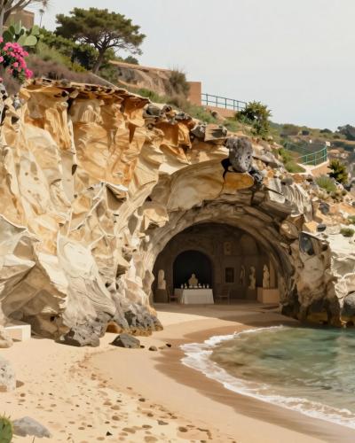 AI-generated illustration of Grotta di Tiberio (Grotta di Nerone)