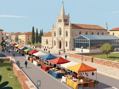 AI-generated illustration of Mercato del Lunedì
