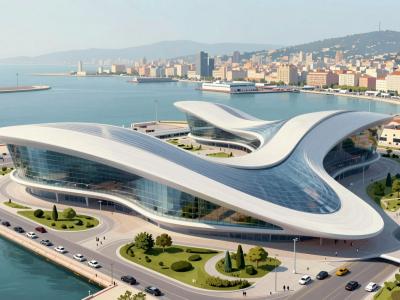 AI-generated illustration of Salerno Maritime Terminal Area