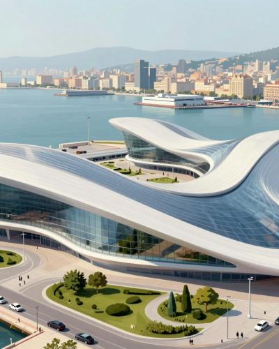 AI-generated illustration of Salerno Maritime Terminal Area