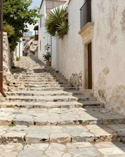AI-generated illustration of Sperlonga Old Town (Centro Storico)