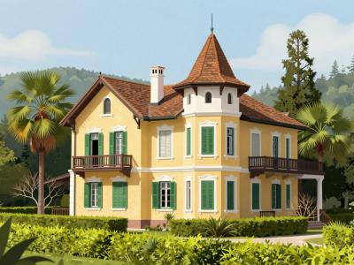 AI-generated illustration of Villa Wartholz