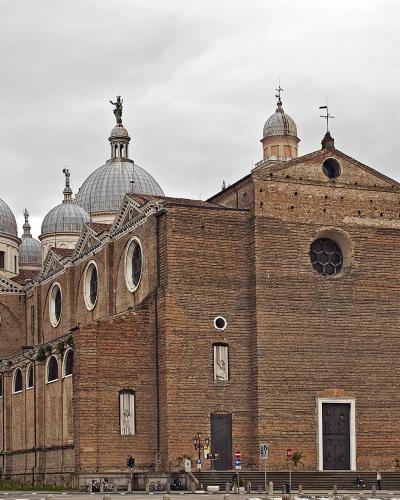 The domed Basilica of Santa Giustina on Prato della Valle, Padua