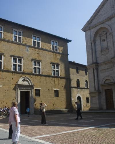 Palazzo Vescovile beside Pienza Cathedral