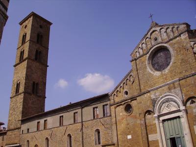 Volterra Cathedral and its bell tower