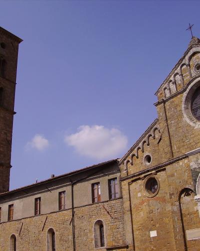 Volterra Cathedral and its bell tower