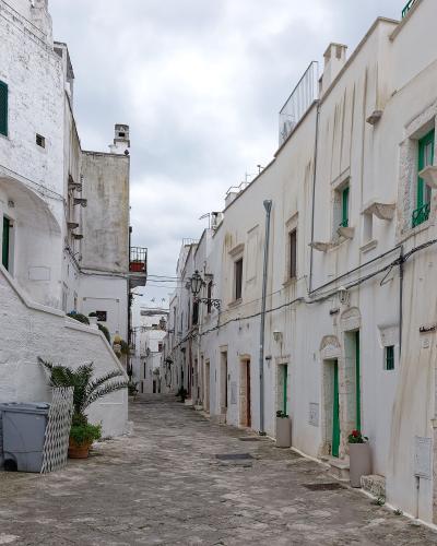 A whitewashed lane in Ostuni's old town