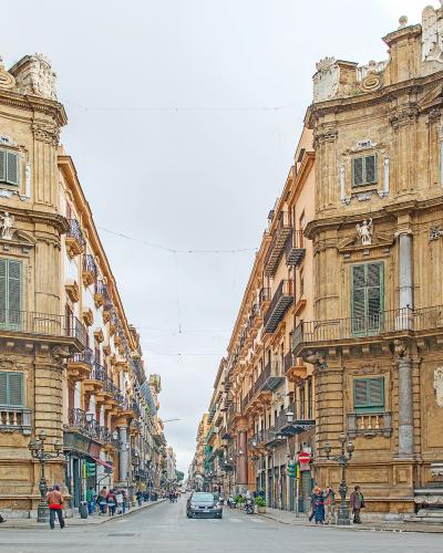 The Baroque corners of the Quattro Canti in Palermo