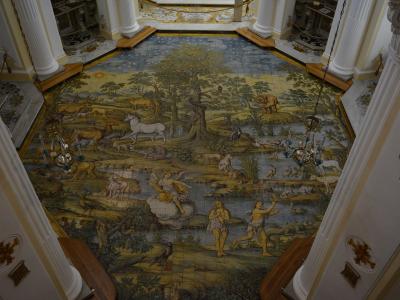 The majolica Garden of Eden floor of San Michele Arcangelo, Anacapri