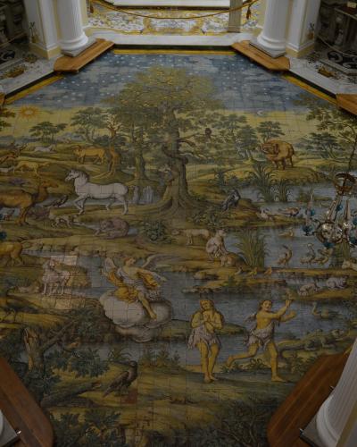 The majolica Garden of Eden floor of San Michele Arcangelo, Anacapri