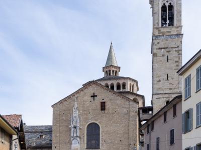 Santa Maria Maggiore and its bell tower in Bergamo's Città Alta