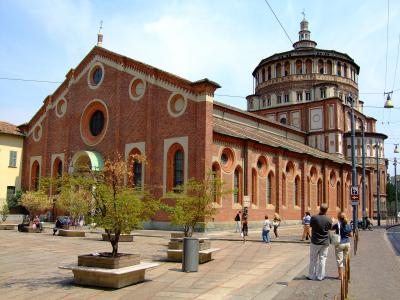 Santa Maria delle Grazie in Milan with Bramante's domed tribune
