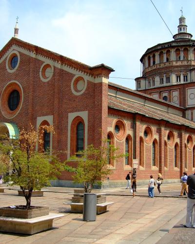 Santa Maria delle Grazie in Milan with Bramante's domed tribune