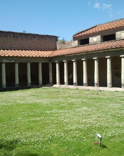 The colonnaded garden of the Villa of Poppaea at Oplontis