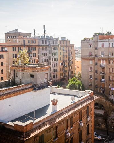 The rooftops of the Testaccio district in Rome