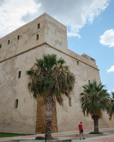 The Tower of Charles V in Porto Empedocle
