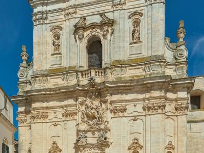 Baroque facade of the Basilica di San Martino, Martina Franca