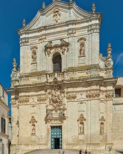 Baroque facade of the Basilica di San Martino, Martina Franca